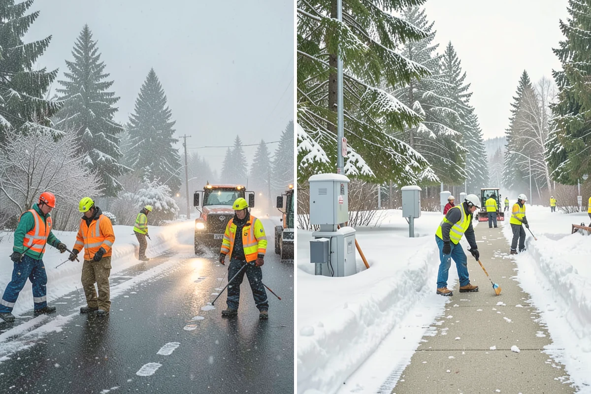 Warehouse Snow Hauling in Eatonville, Pierce County, WA - We map dock faces, truck lanes, and staging areas