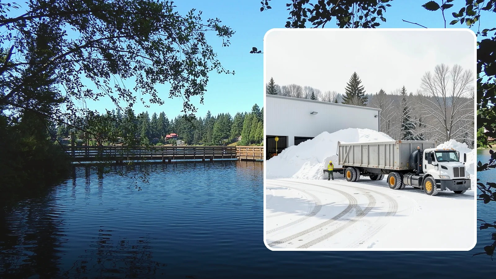 Warehouse Snow Hauling in Federal Way, King County, WA - We haul snow from warehouse yards, dock approaches, and truck lanes so freight keeps moving through winter.