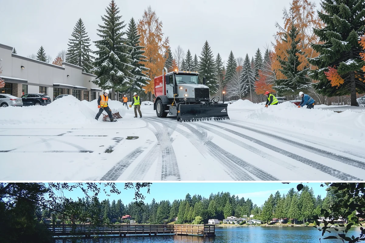 Warehouse Snow Hauling in Federal Way, King County, WA - Warehouse hauling is scheduled around shipping windows whenever yard accumulation begins to restrict trailer staging and dock...