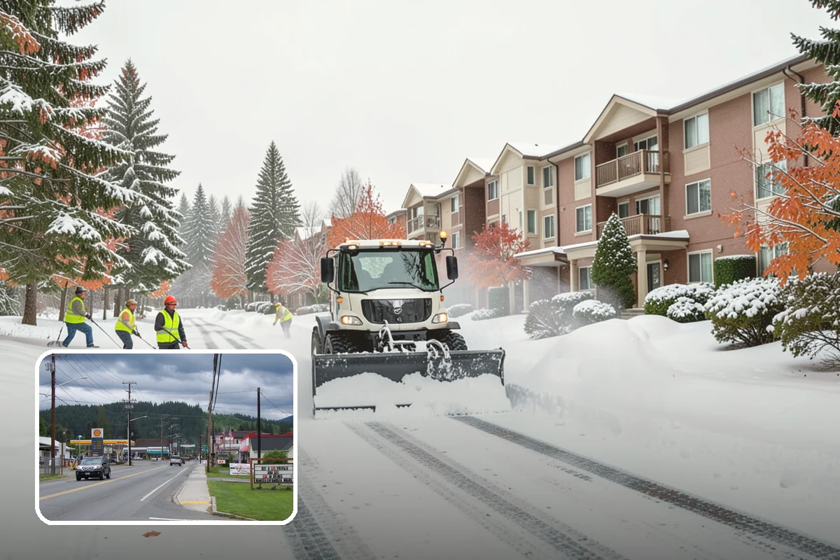 Warehouse Snow Hauling in Granite Falls, Snohomish County, WA - Keeps dock doors and truck lanes fully usable