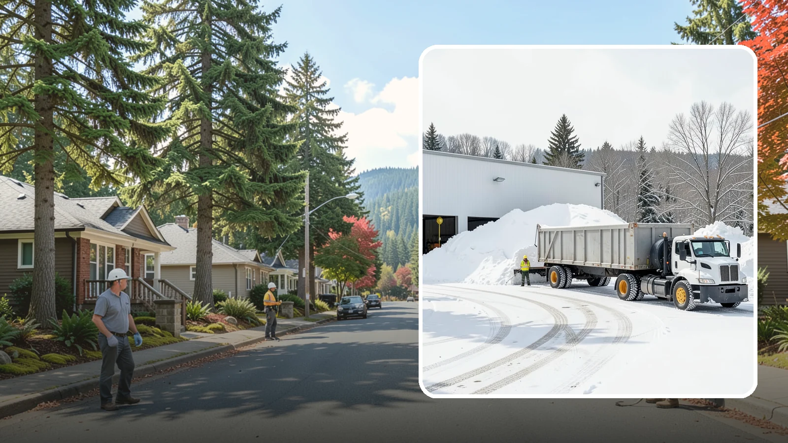 Warehouse Snow Hauling in Hunts Point, King County, WA - We haul snow from warehouse yards, dock approaches, and truck lanes so freight keeps moving through winter.