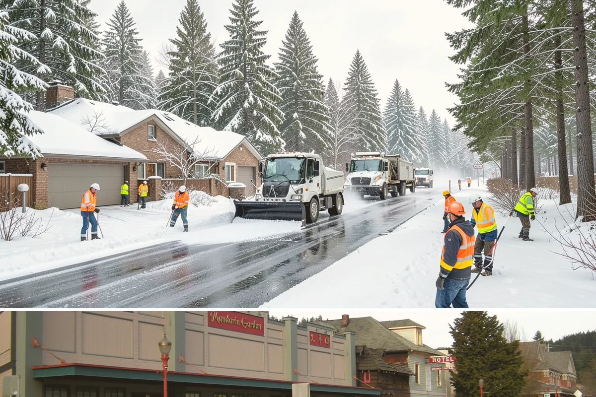 Warehouse Snow Hauling in Issaquah, King County, WA - Warehouse hauling is scheduled around shipping windows whenever yard accumulation begins to restrict trailer staging and dock...