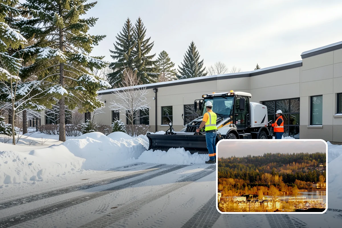 Warehouse Snow Hauling in Kenmore, King County, WA - Keeps dock doors and truck lanes fully usable