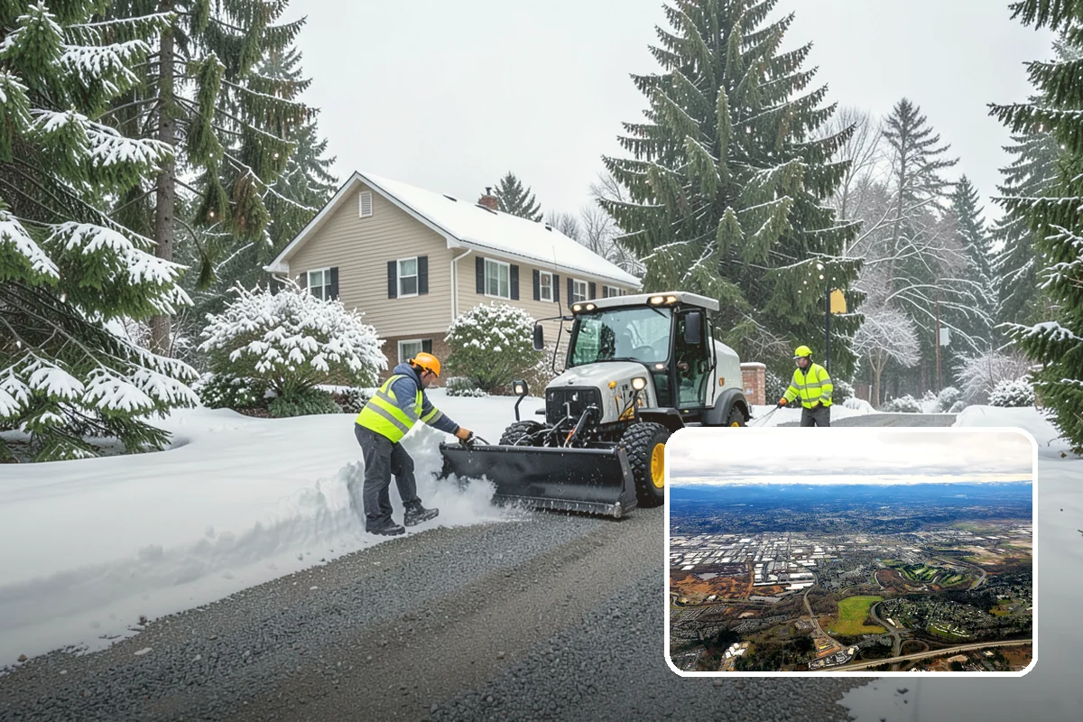Warehouse Snow Hauling in Kent, King County, WA - Keeps dock doors and truck lanes fully usable