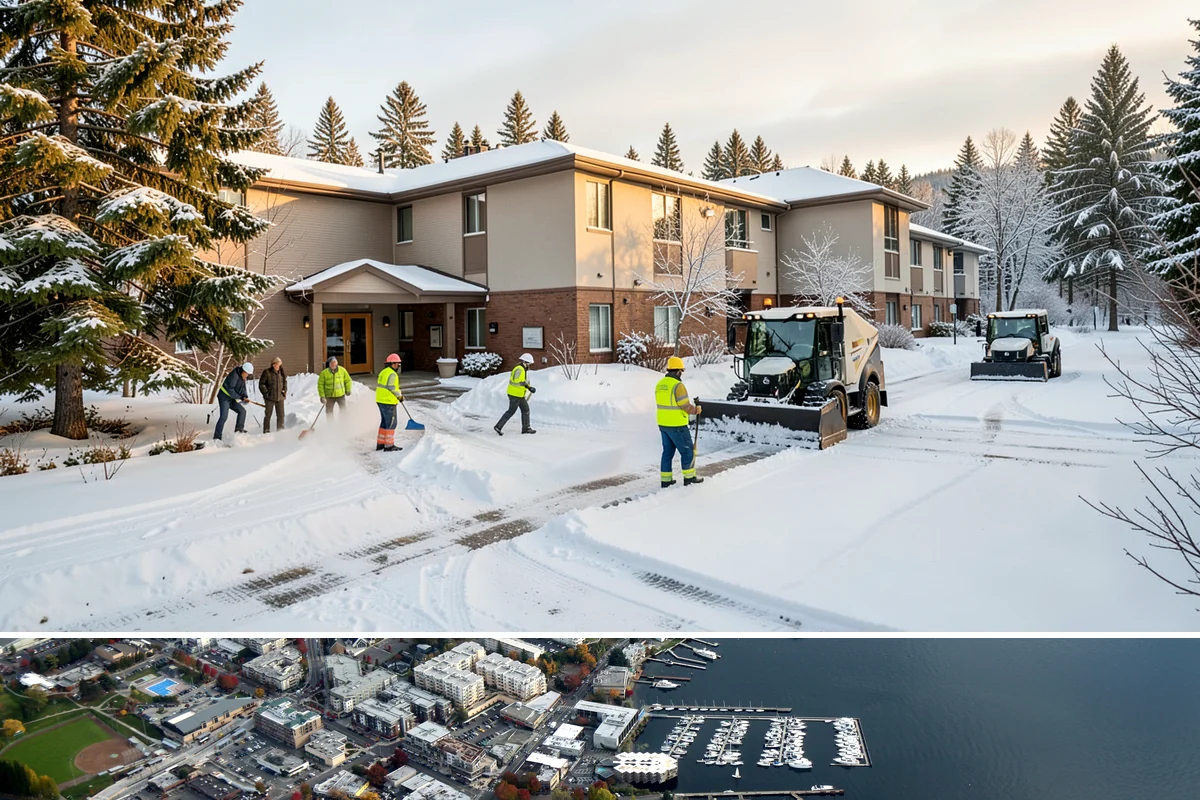 Warehouse Snow Hauling in Kirkland, King County, WA - Warehouse hauling is scheduled around shipping windows whenever yard accumulation begins to restrict trailer staging and dock...