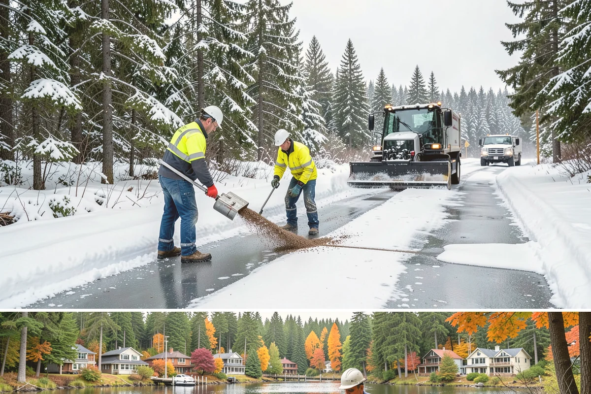 Warehouse Snow Hauling in La Conner, Skagit County, WA - Warehouse hauling is scheduled around shipping windows whenever yard accumulation begins to restrict trailer staging and dock...