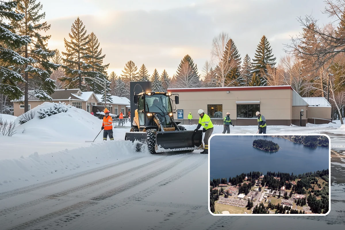 Warehouse Snow Hauling in Lakewood, Pierce County, WA - Keeps dock doors and truck lanes fully usable