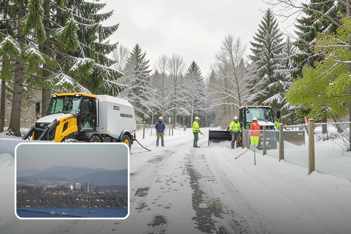 Warehouse Snow Hauling in Medina, King County, WA - Keeps dock doors and truck lanes fully usable