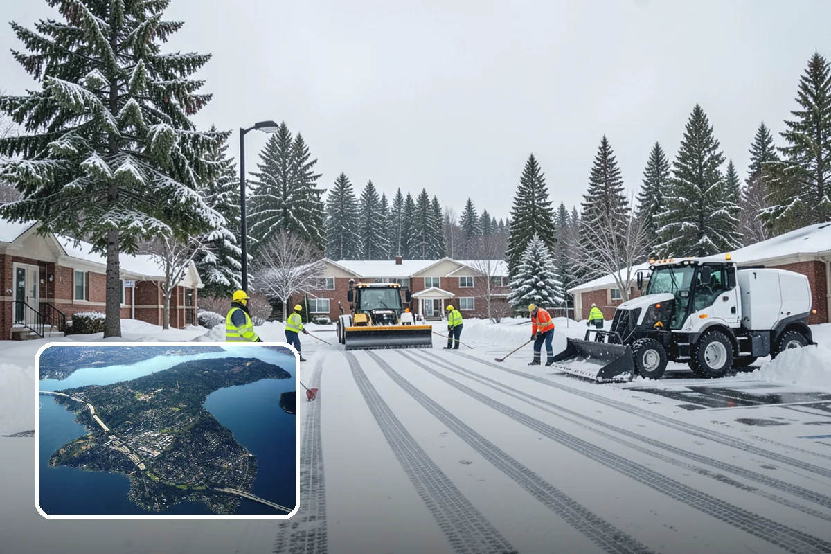Warehouse Snow Hauling in Mercer Island, King County, WA - Keeps dock doors and truck lanes fully usable