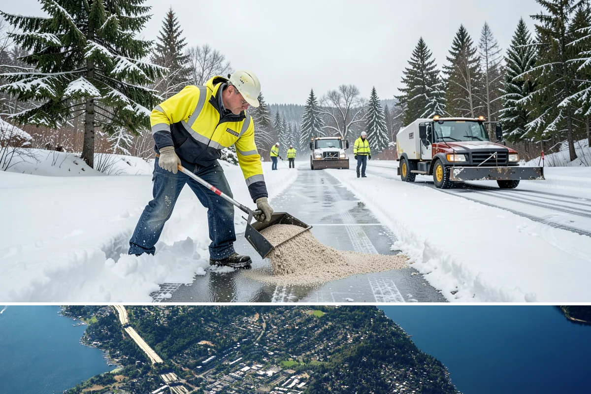 Warehouse Snow Hauling in Mercer Island, King County, WA - Warehouse hauling is scheduled around shipping windows whenever yard accumulation begins to restrict trailer staging and dock...