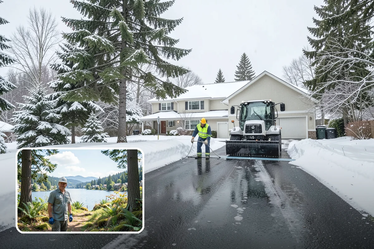 Warehouse Snow Hauling in Milton, King County, WA - Keeps dock doors and truck lanes fully usable