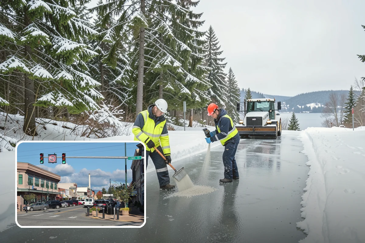 Warehouse Snow Hauling in Monroe, Snohomish County, WA - Keeps dock doors and truck lanes fully usable