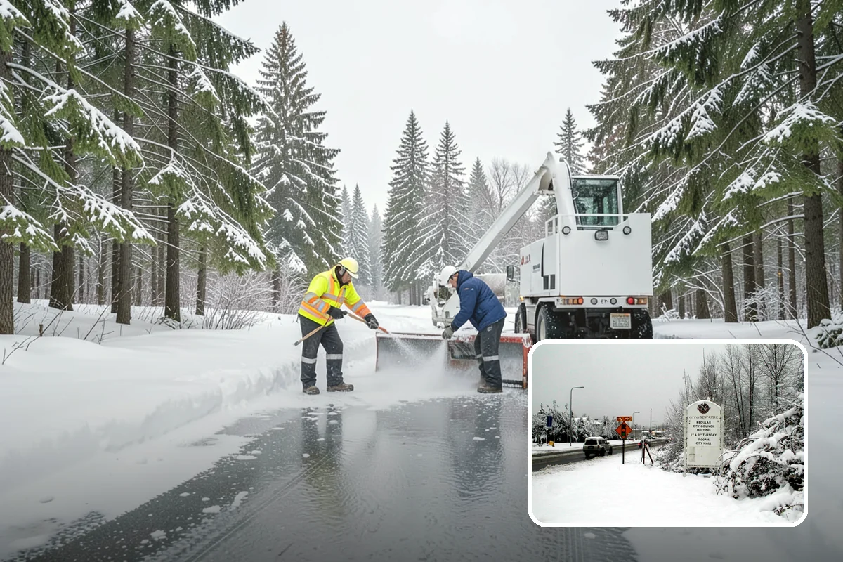 Warehouse Snow Hauling in Newcastle, King County, WA - Keeps dock doors and truck lanes fully usable