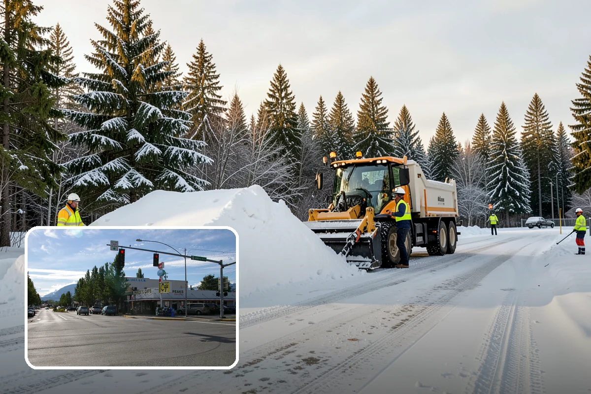 Warehouse Snow Hauling in North Bend, King County, WA - Keeps dock doors and truck lanes fully usable