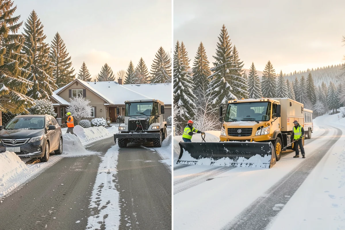 Warehouse Snow Hauling in Oak Harbor, Island County, WA - We map dock faces, truck lanes, and staging areas