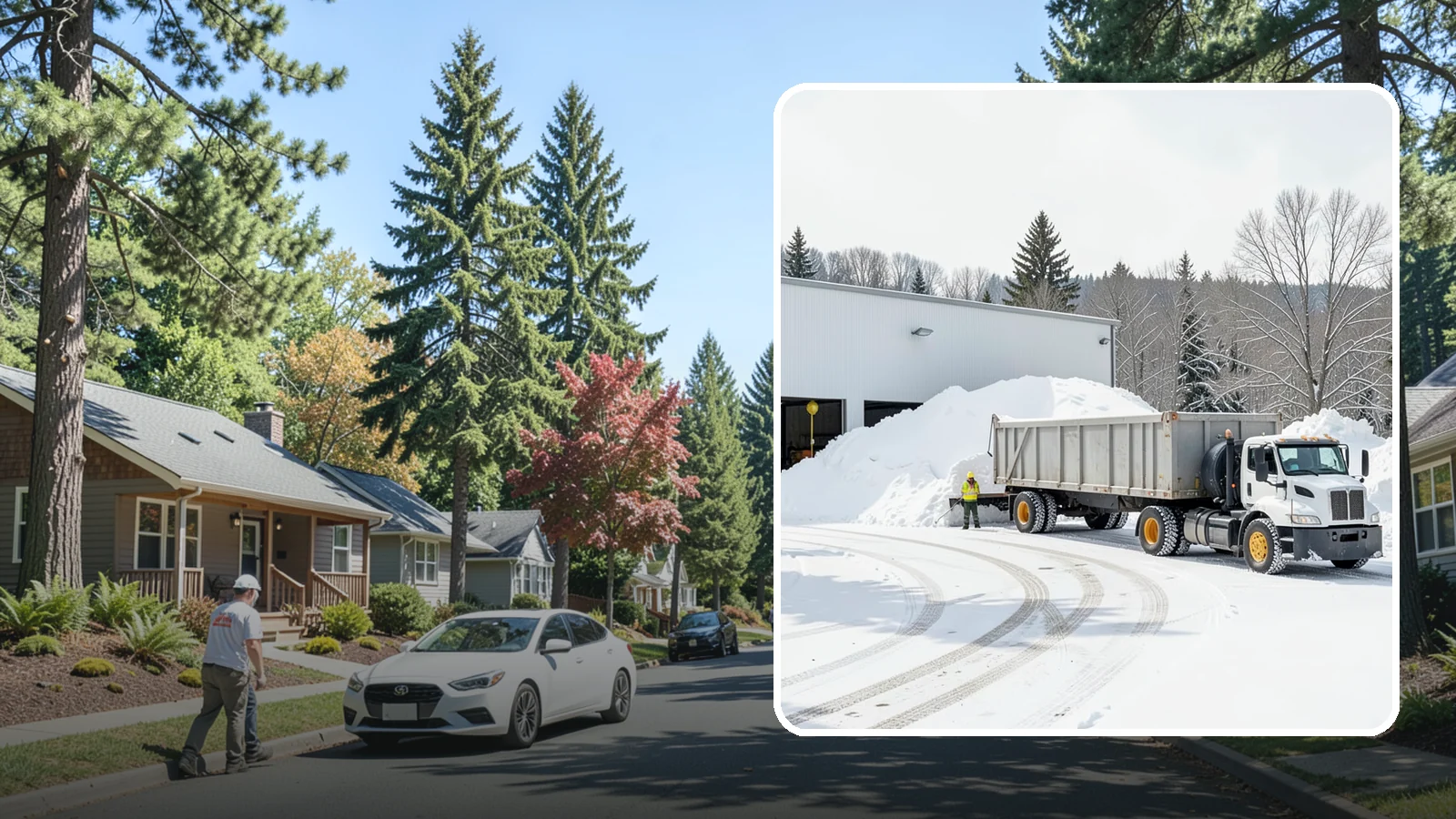 Warehouse Snow Hauling in Orting, Pierce County, WA - We haul snow from warehouse yards, dock approaches, and truck lanes so freight keeps moving through winter.
