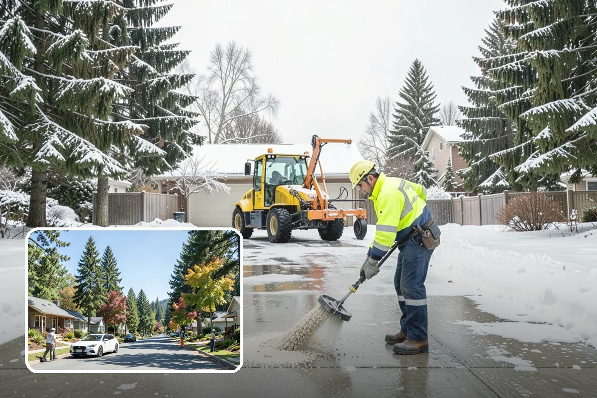 Warehouse Snow Hauling in Orting, Pierce County, WA - Keeps dock doors and truck lanes fully usable