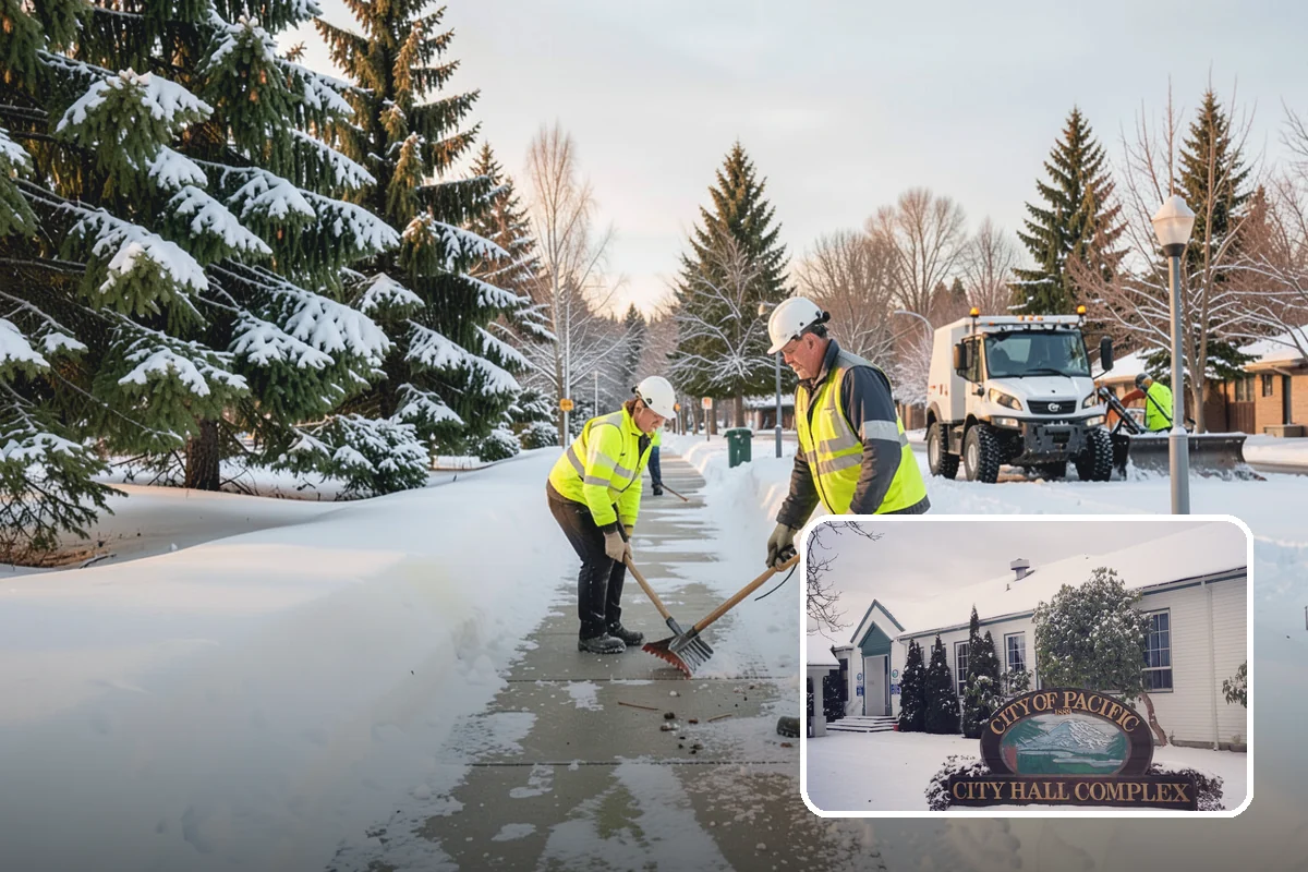 Warehouse Snow Hauling in Pacific, King County, WA - Keeps dock doors and truck lanes fully usable