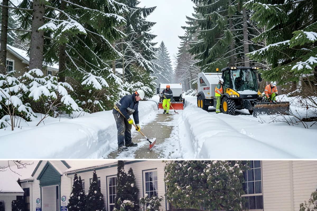 Warehouse Snow Hauling in Pacific, King County, WA - Warehouse hauling is scheduled around shipping windows whenever yard accumulation begins to restrict trailer staging and dock...