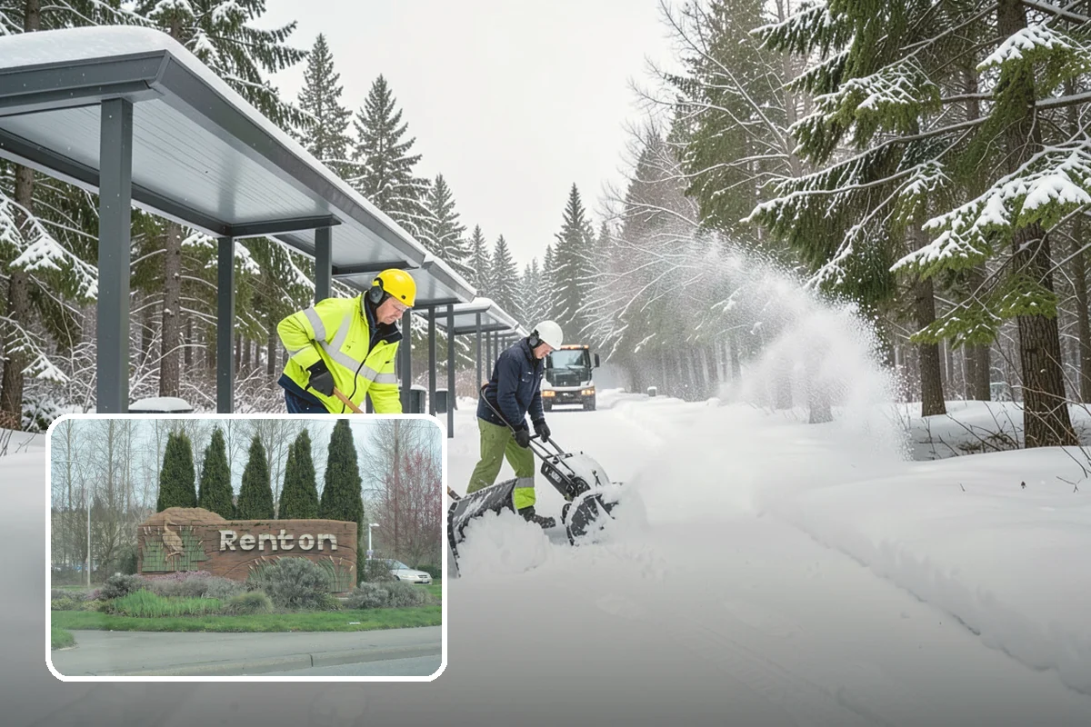 Warehouse Snow Hauling in Renton, King County, WA - Keeps dock doors and truck lanes fully usable