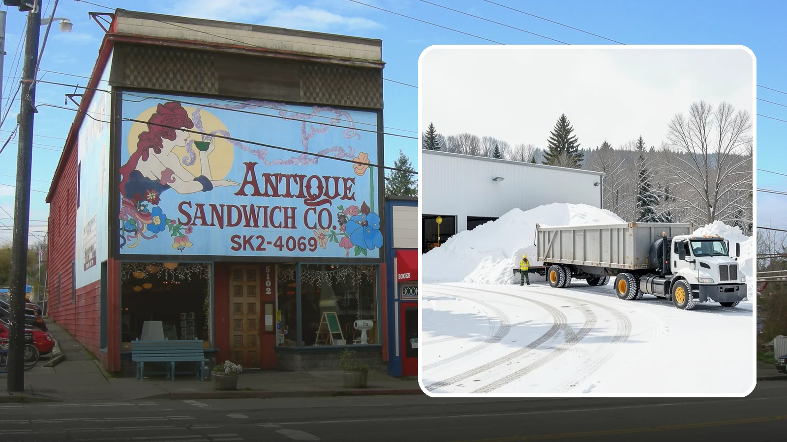 Warehouse Snow Hauling in Ruston, Pierce County, WA - We haul snow from warehouse yards, dock approaches, and truck lanes so freight keeps moving through winter.