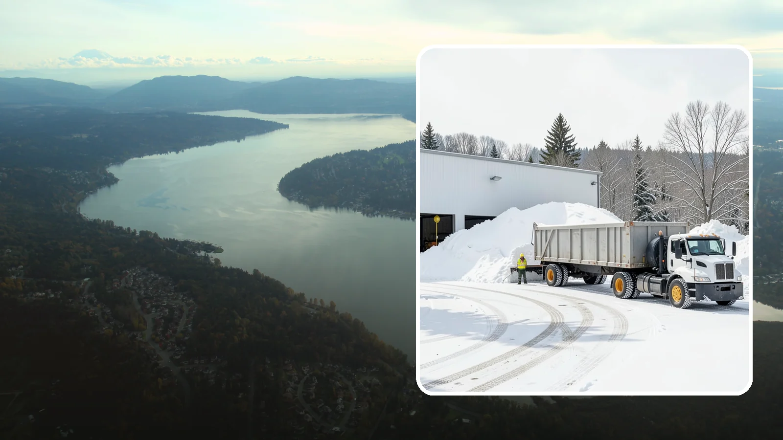 Warehouse Snow Hauling in Sammamish, King County, WA - We haul snow from warehouse yards, dock approaches, and truck lanes so freight keeps moving through winter.