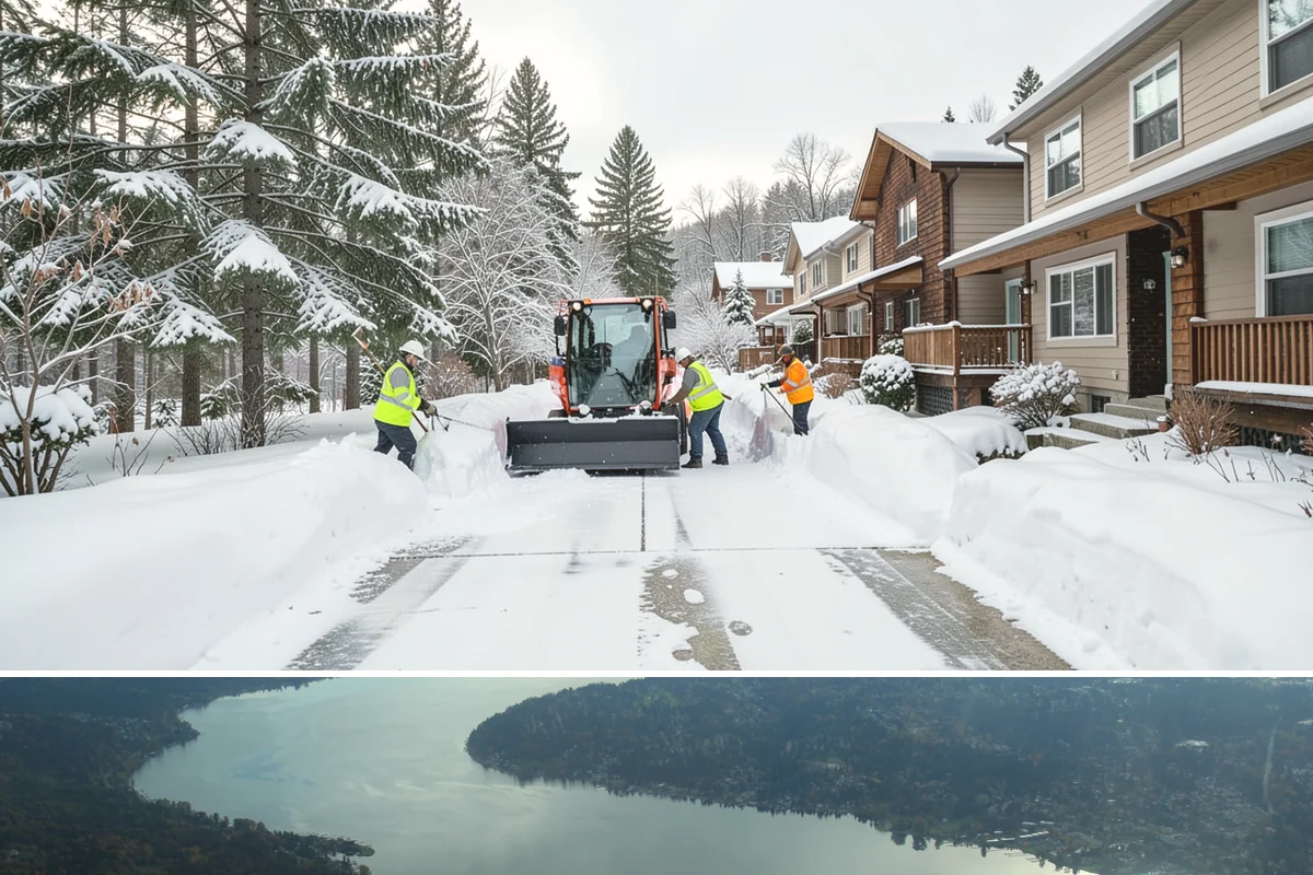 Warehouse Snow Hauling in Sammamish, King County, WA - Warehouse hauling is scheduled around shipping windows whenever yard accumulation begins to restrict trailer staging and dock...