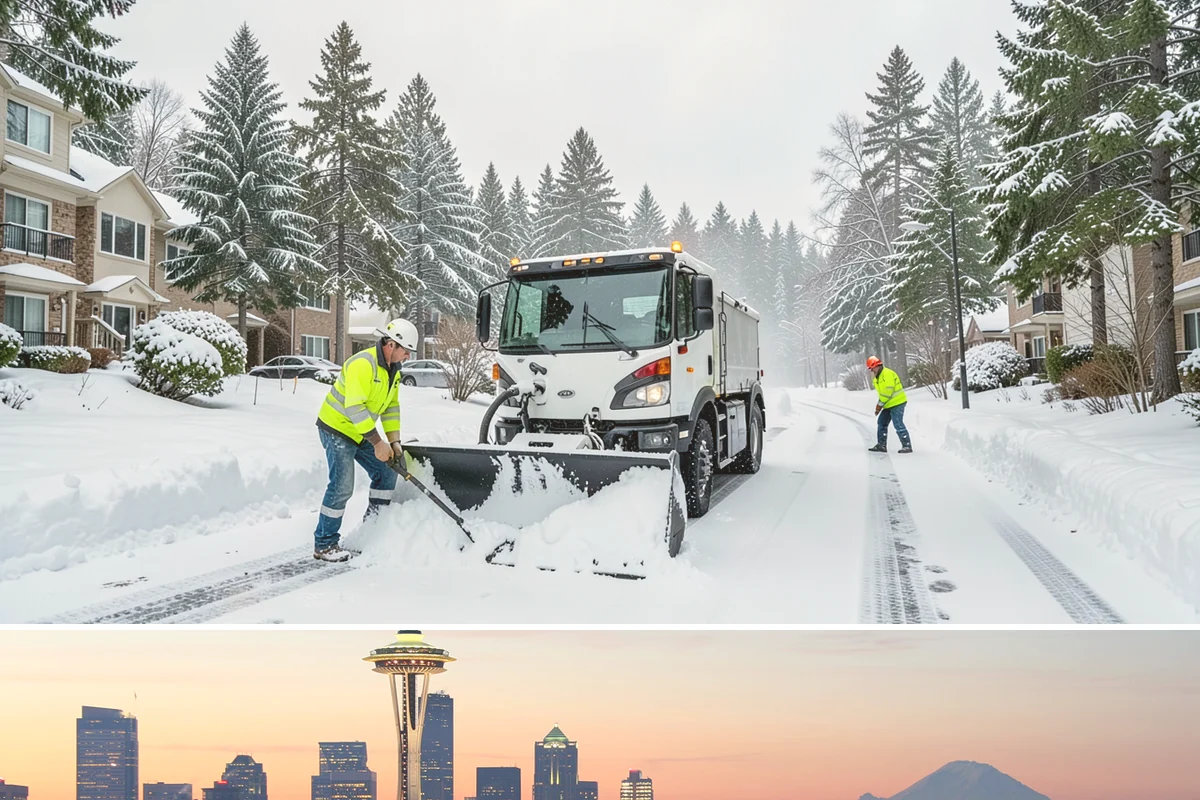 Warehouse Snow Hauling in Seattle, King County, WA - Warehouse hauling is scheduled around shipping windows whenever yard accumulation begins to restrict trailer staging and dock...