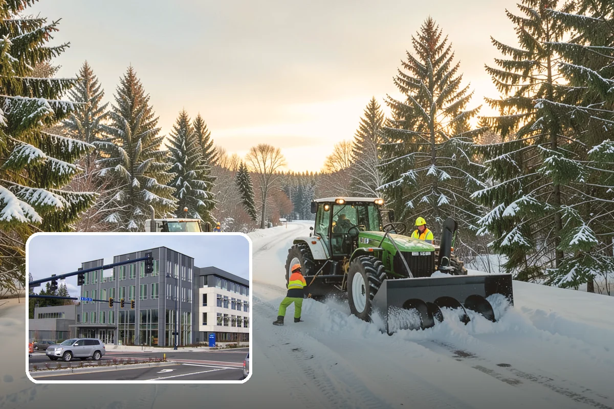 Warehouse Snow Hauling in Shoreline, King County, WA - Keeps dock doors and truck lanes fully usable