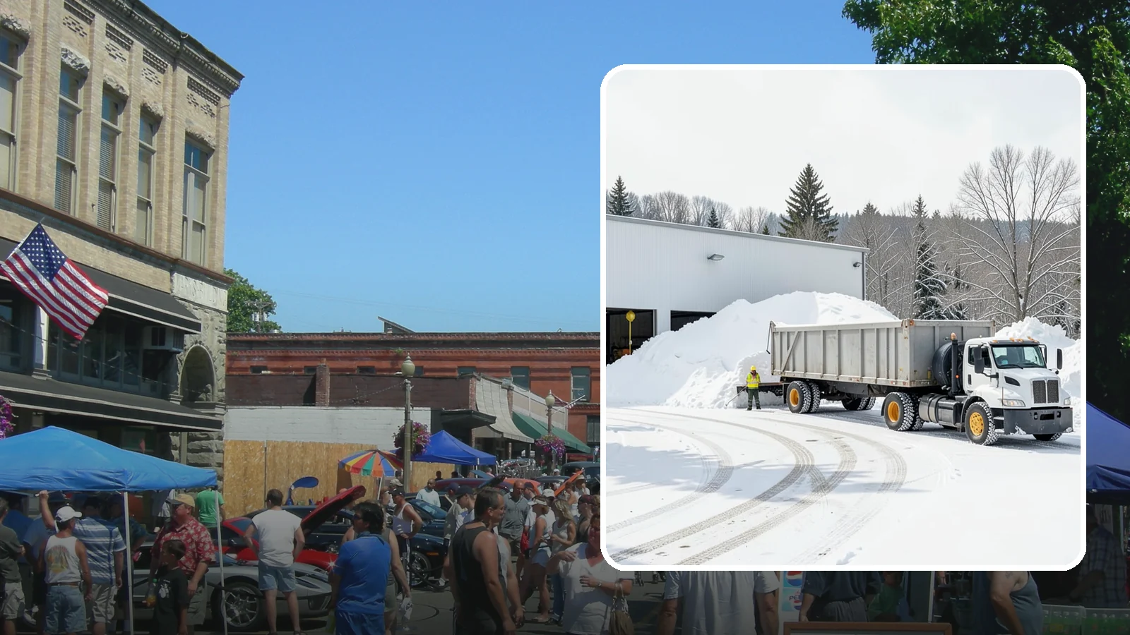 Warehouse Snow Hauling in Snohomish, Snohomish County, WA - We haul snow from warehouse yards, dock approaches, and truck lanes so freight keeps moving through winter.