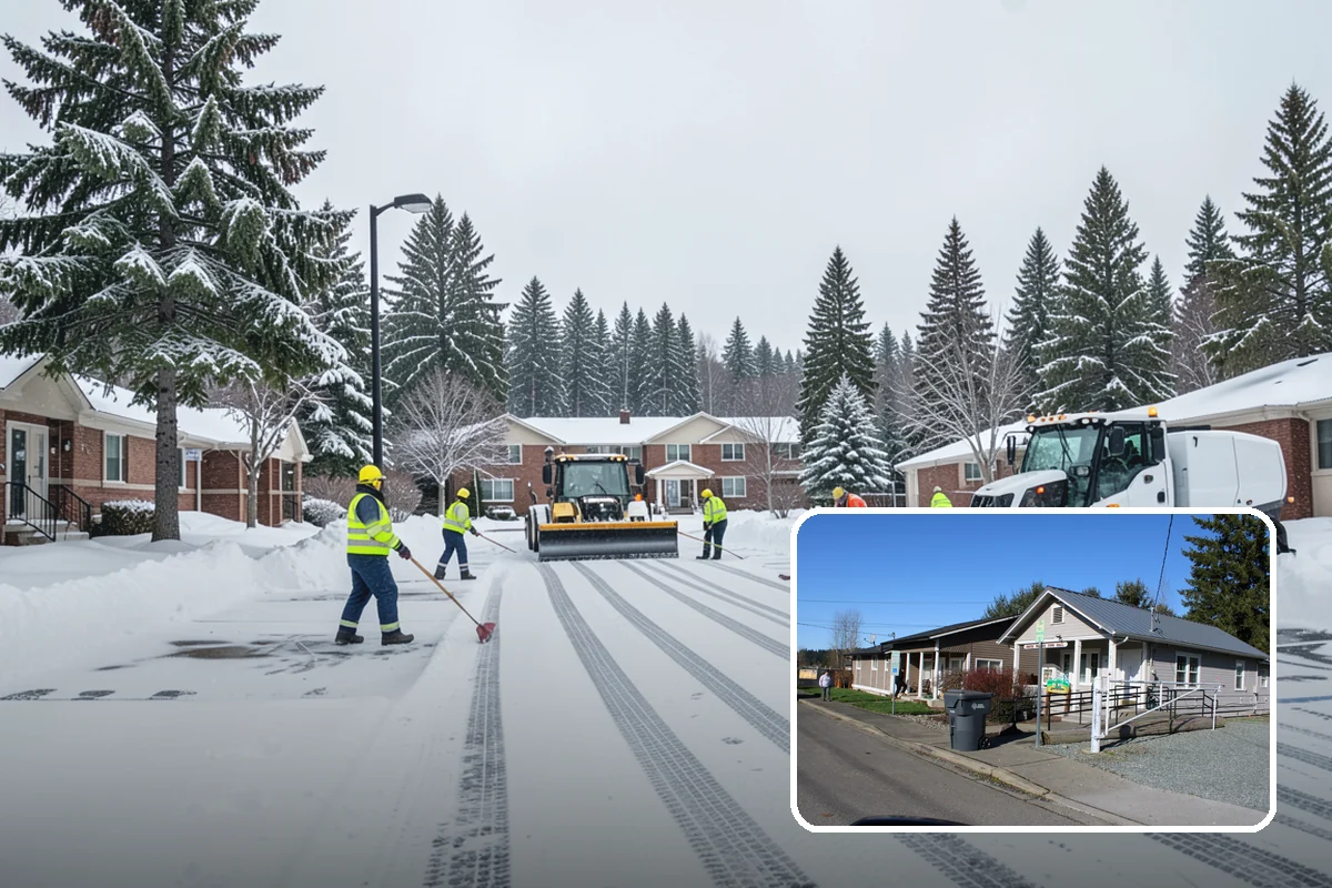 Warehouse Snow Hauling in South Prairie, Pierce County, WA - Keeps dock doors and truck lanes fully usable