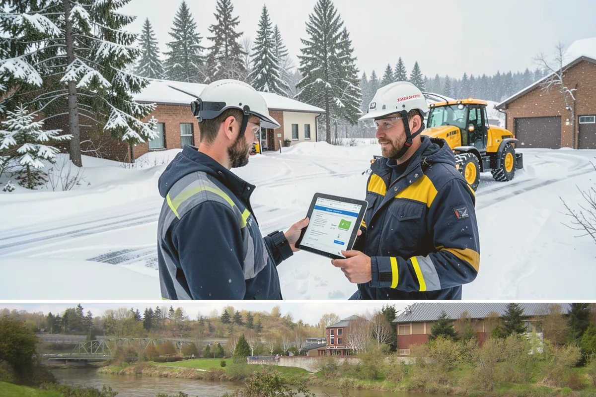 Warehouse Snow Hauling in Tukwila, King County, WA - Warehouse hauling is scheduled around shipping windows whenever yard accumulation begins to restrict trailer staging and dock...
