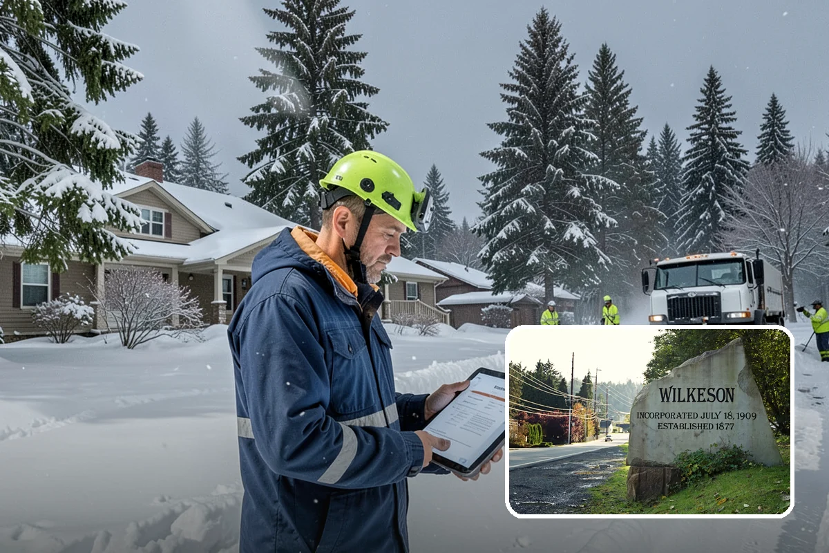 Warehouse Snow Hauling in Wilkeson, Pierce County, WA - Keeps dock doors and truck lanes fully usable