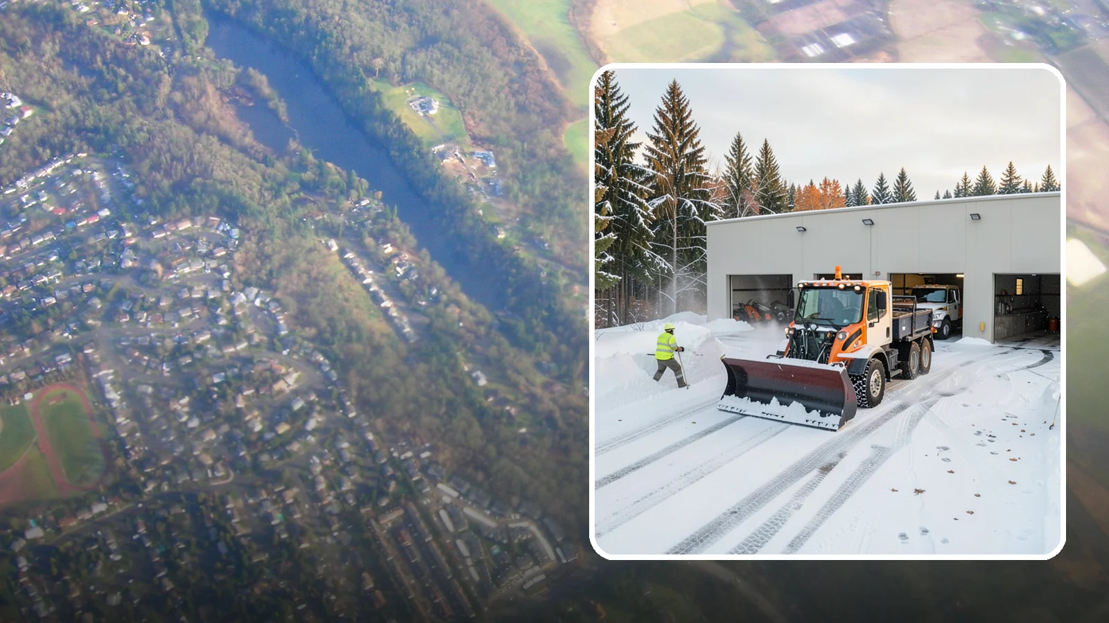 Warehouse Snow Plowing in Algona, King County, WA - We plow warehouse lots, loading docks, and trailer yards so trucks dock and depart without weather delays.