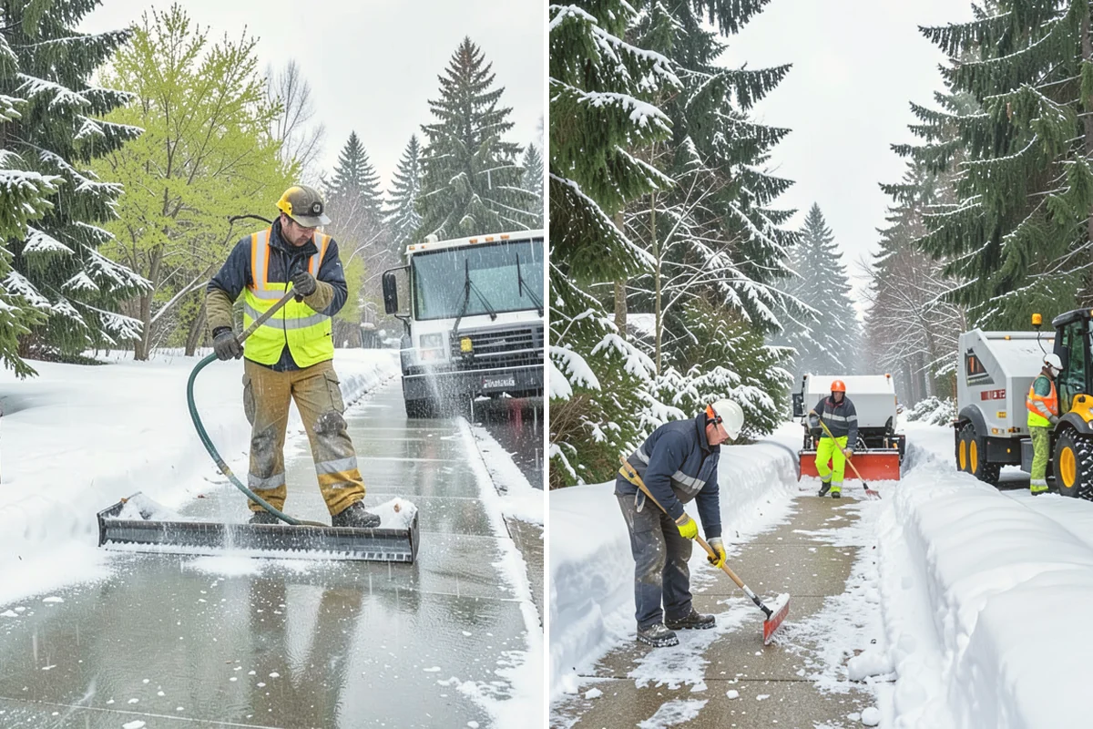 Warehouse Snow Plowing in Algona, King County, WA - Map the trailer yard, dock approaches, and employee lot with your dock schedule