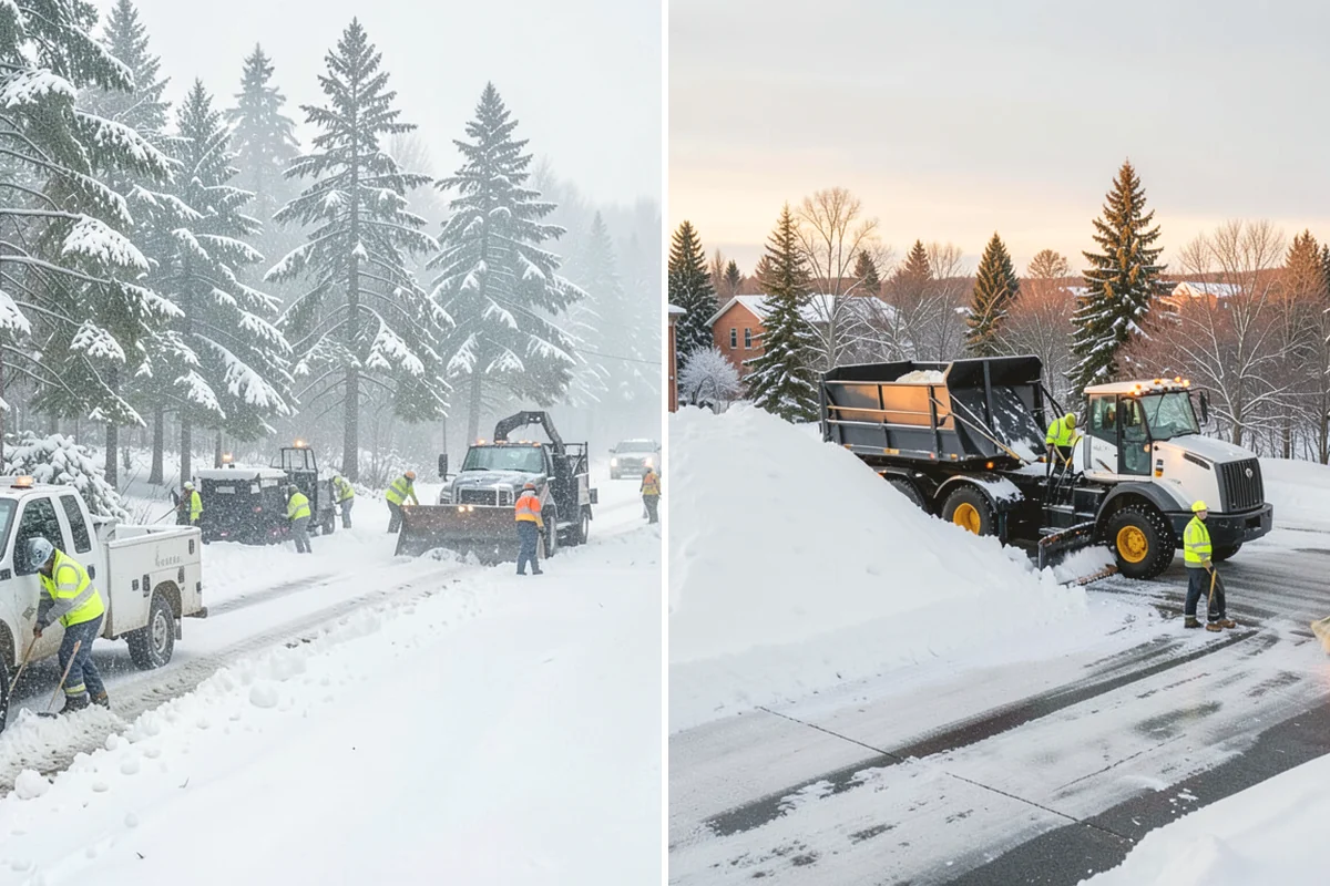 Warehouse Snow Plowing in Anacortes, Skagit County, WA - Map the trailer yard, dock approaches, and employee lot with your dock schedule