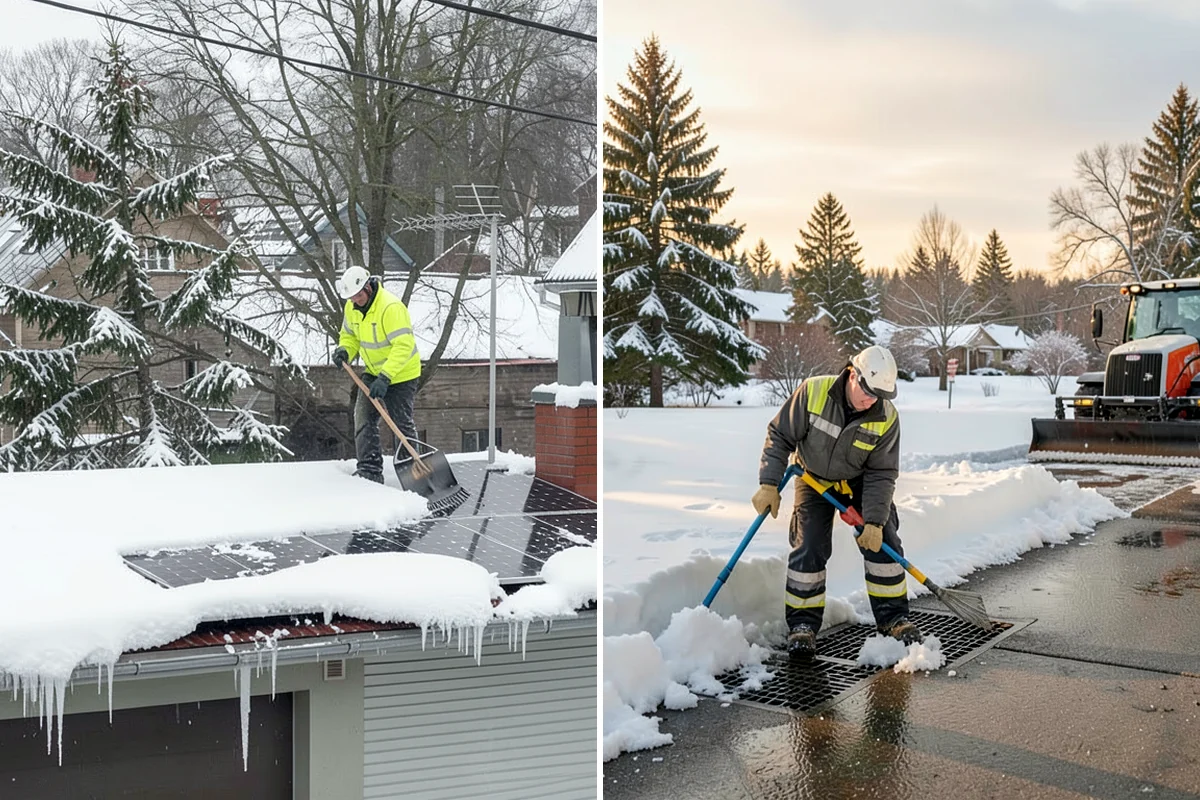 Warehouse Snow Plowing in Arlington, Snohomish County, WA - Map the trailer yard, dock approaches, and employee lot with your dock schedule
