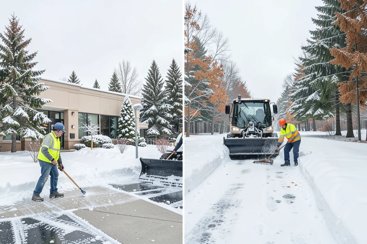 Warehouse Snow Plowing in Auburn, King County, WA - Map the trailer yard, dock approaches, and employee lot with your dock schedule