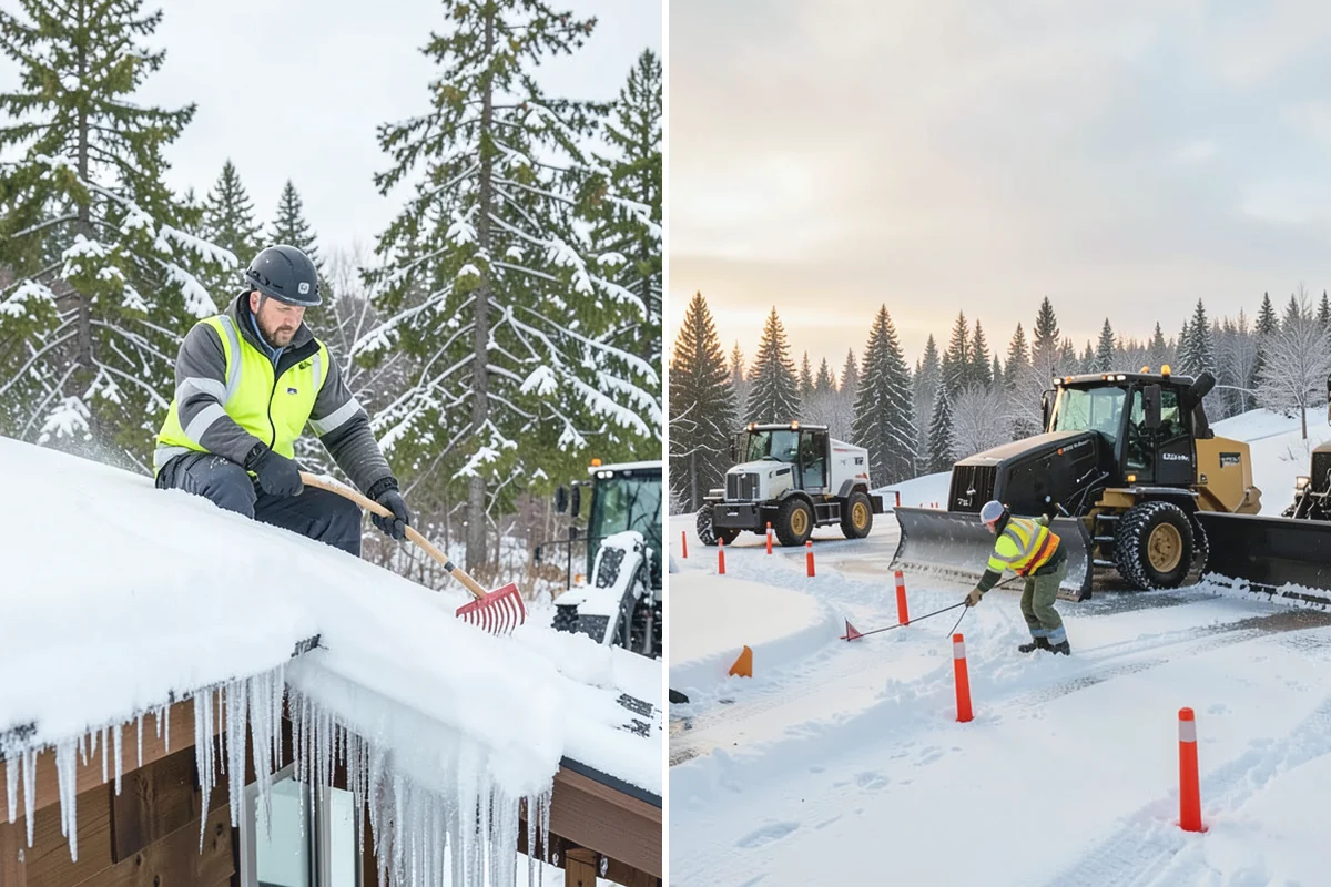 Warehouse Snow Plowing in Beaux Arts Village, King County, WA - Map the trailer yard, dock approaches, and employee lot with your dock schedule