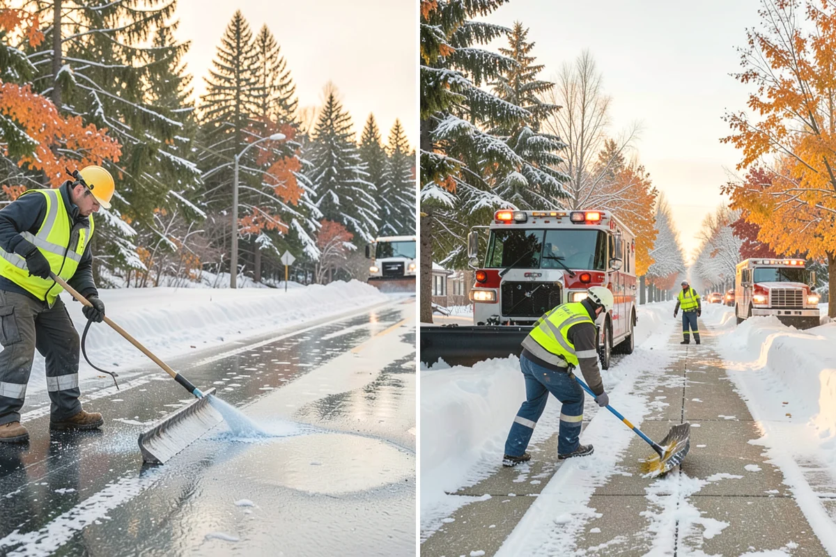 Warehouse Snow Plowing in Black Diamond, King County, WA - Map the trailer yard, dock approaches, and employee lot with your dock schedule