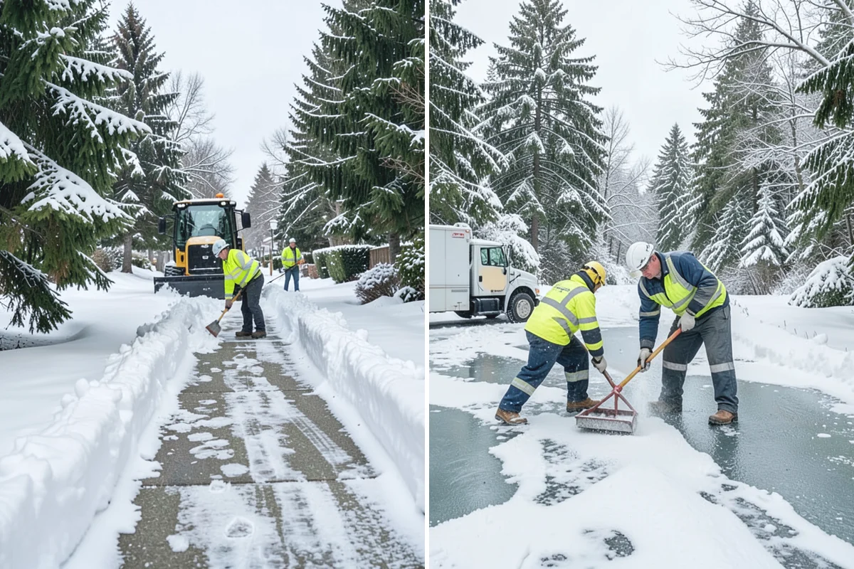 Warehouse Snow Plowing in Bonney Lake, Pierce County, WA - Map the trailer yard, dock approaches, and employee lot with your dock schedule