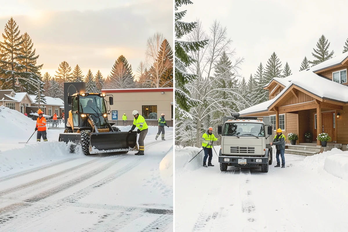 Warehouse Snow Plowing in Bothell, King County, WA - Map the trailer yard, dock approaches, and employee lot with your dock schedule