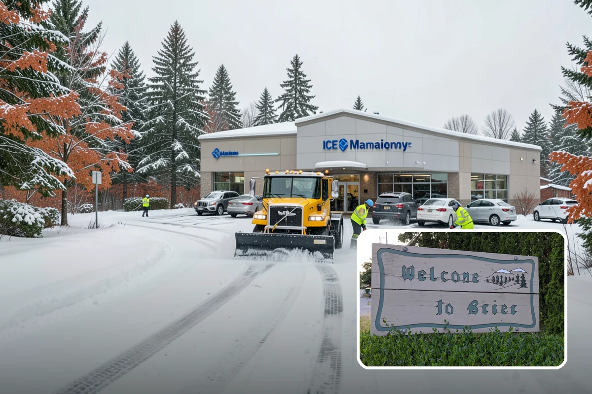 Warehouse Snow Plowing in Brier, Snohomish County, WA - Trailer yards and dock aprons cleared for continuous freight flow