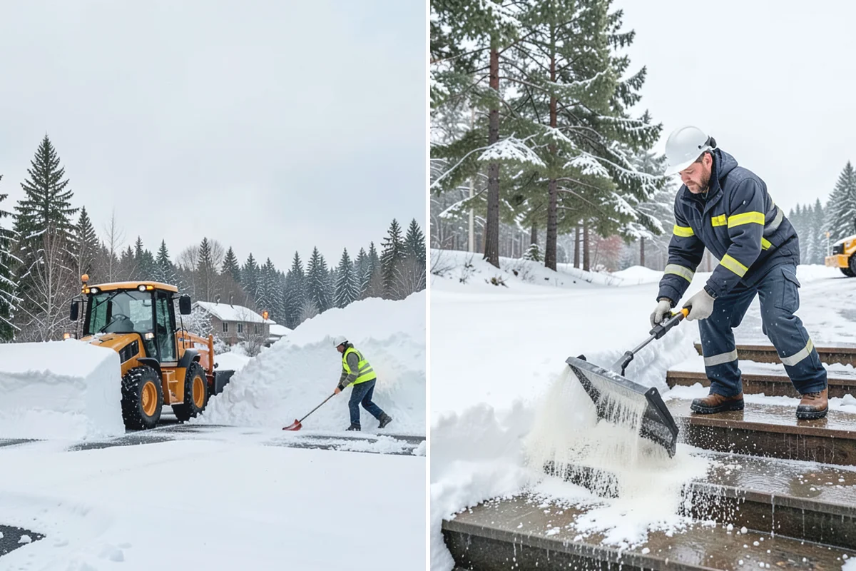 Warehouse Snow Plowing in Buckley, Pierce County, WA - Map the trailer yard, dock approaches, and employee lot with your dock schedule