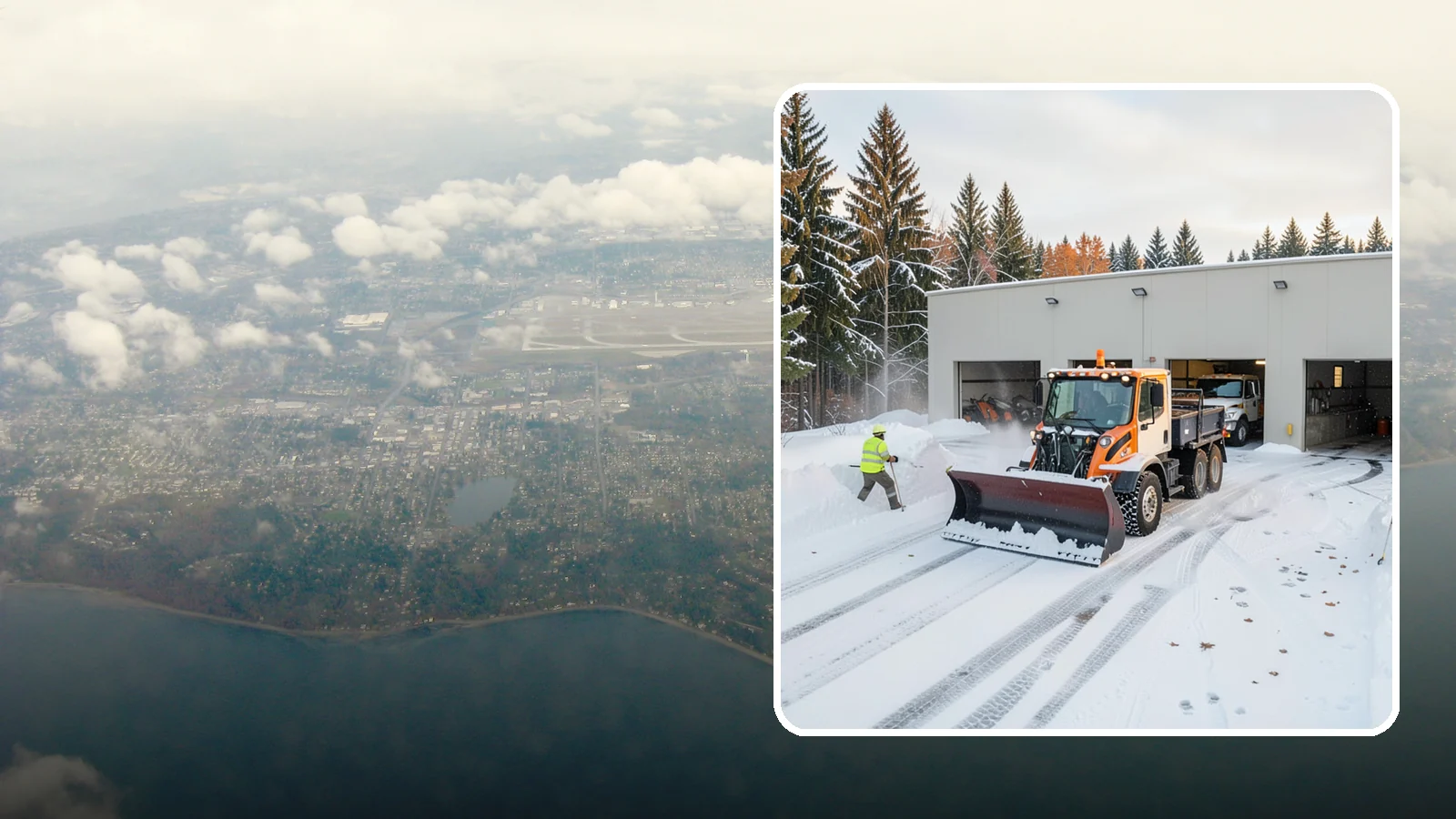 Warehouse Snow Plowing in Burien, King County, WA - We plow warehouse lots, loading docks, and trailer yards so trucks dock and depart without weather delays.