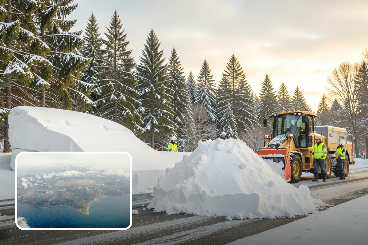 Warehouse Snow Plowing in Burien, King County, WA - Trailer yards and dock aprons cleared for continuous freight flow