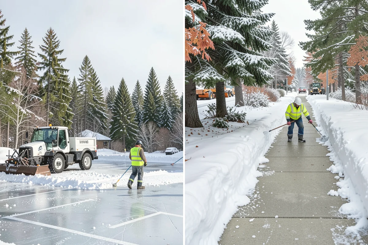 Warehouse Snow Plowing in Burlington, Skagit County, WA - Map the trailer yard, dock approaches, and employee lot with your dock schedule