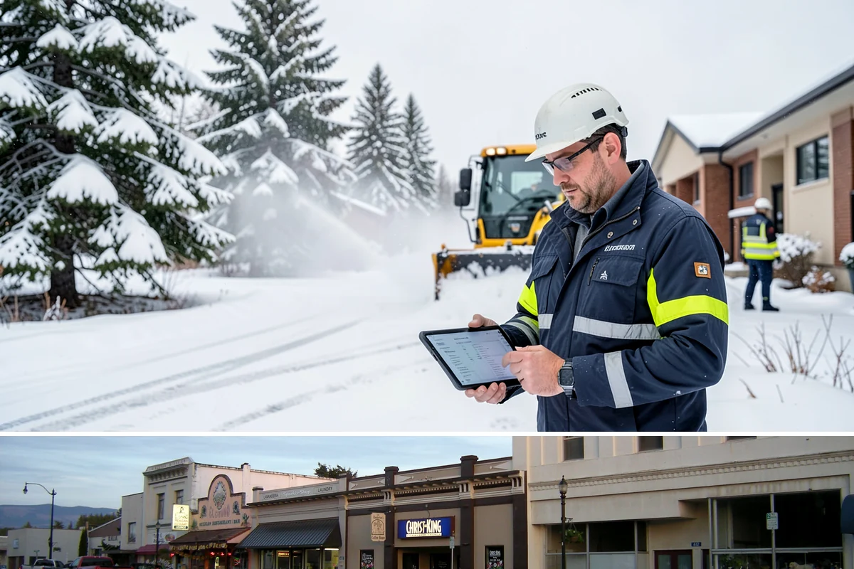 Warehouse Snow Plowing in Burlington, Skagit County, WA - Lock in service before winter so your docks keep receiving and shipping through any snow.