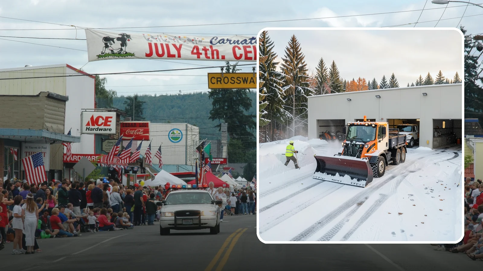 Warehouse Snow Plowing in Carnation, King County, WA - We plow warehouse lots, loading docks, and trailer yards so trucks dock and depart without weather delays.