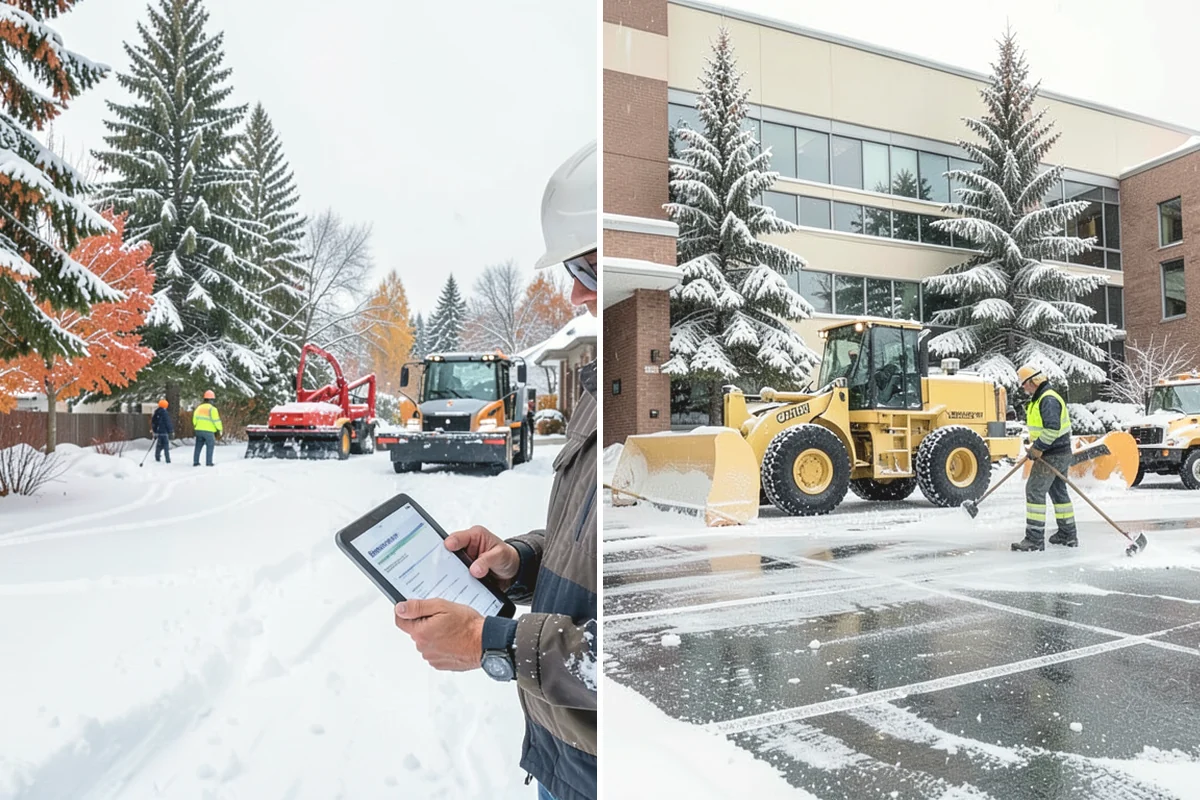 Warehouse Snow Plowing in Carnation, King County, WA - Map the trailer yard, dock approaches, and employee lot with your dock schedule